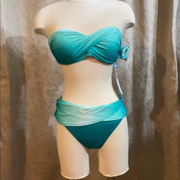 Bleu Rod Beattie Ombré aqua bikini - Picture 5 of 7